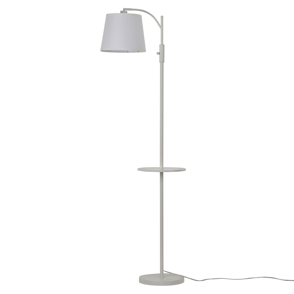 Smart Floor Lamp with Side Table, Alexa & Google Assistant