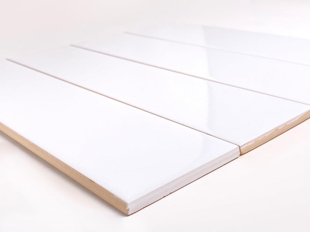 White Subway Tile Gloss Finish 2" X 8" Wall Tile, Backsplash Tile, Bathroom Tile, Designed in Italy (1)