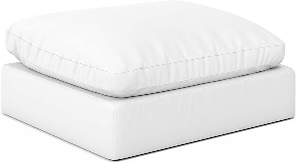 Cloud Modular Sectional Sofa, Oversized Down Feather Filled Sectional Sofa Comfy Upholstered Deep Seat Couches for Living Room, Convertible Spacious Sleeper Sofa Bed, Sofa Covers Washable&Replaceable A124-B0DXF7L2CL