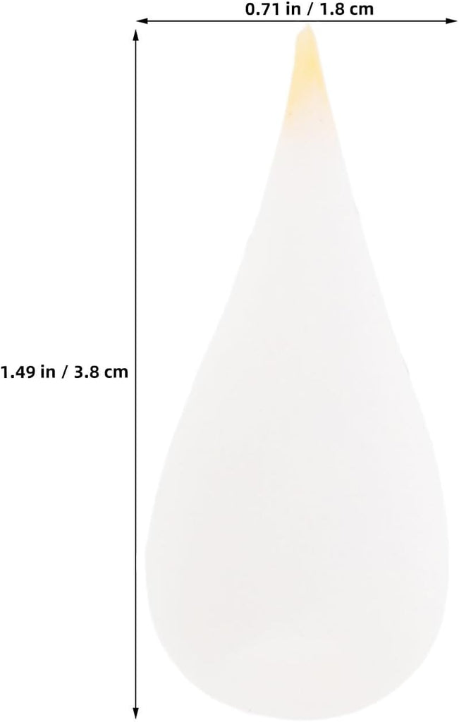 10pcs LED Candle Flame Bulb Silicone Tip Replacement Head