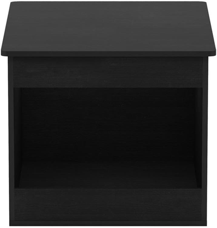 Contemporary Top Opening Litter Box Enclosure, Americano Finish, CARB Grade Composite Wood, Multifunctional Furniture