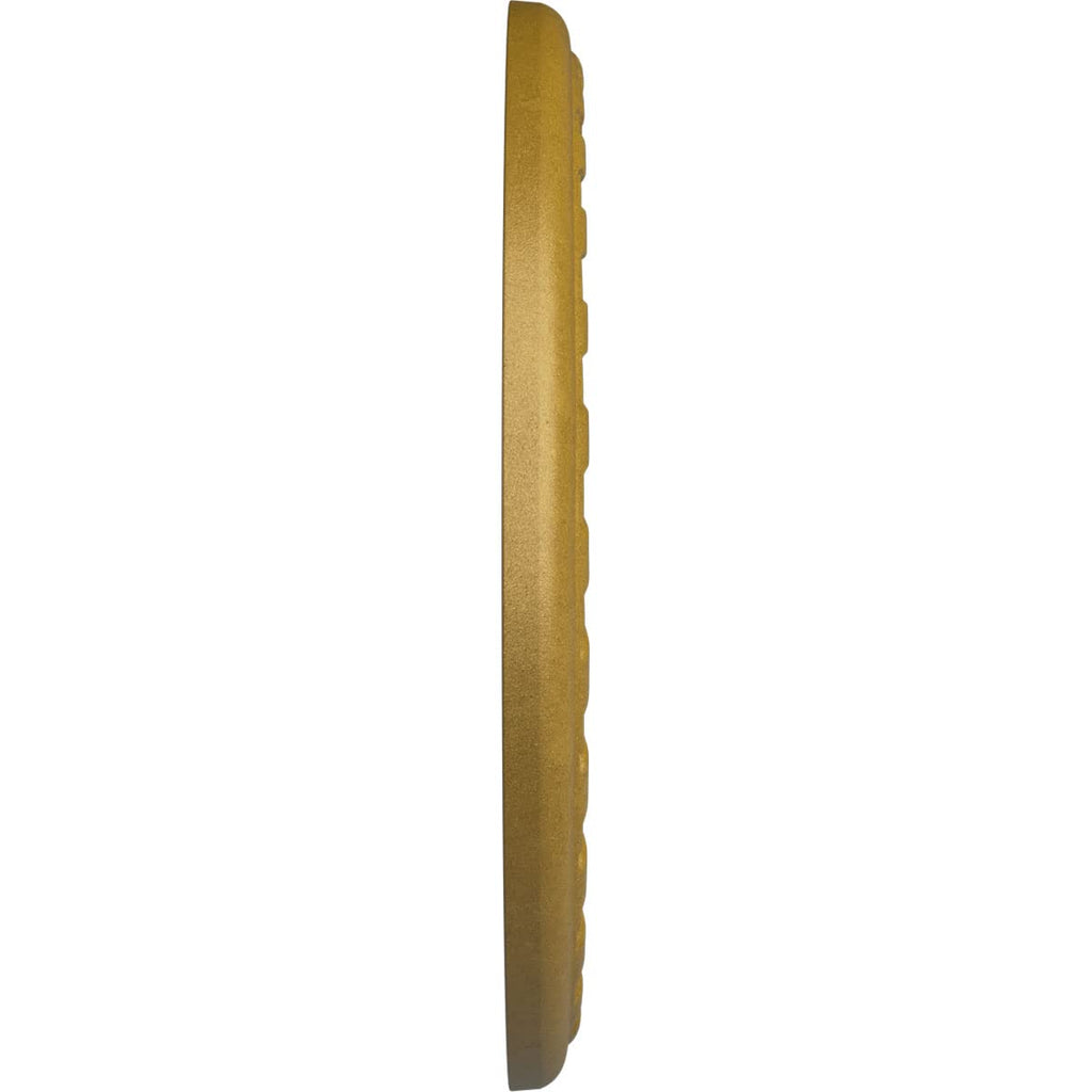 23 5/8"OD x 3 5/8"ID x 1 5/8"P Palmetto Ceiling Medallion (Fits Canopies up to 3 5/8"), Hand-Painted Pharaoh's Gold