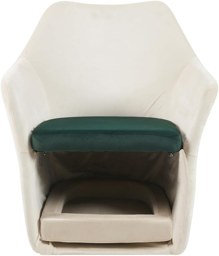 Furniture Style 2 in 1 Pet Friendly Mid Century Modern Accent Chair Soft Fabric Upholstered Leisure Armchair Bedroom