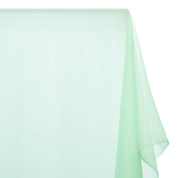 Sheer Voile Fabric Extra Wide 118" Lightweight 45 GSM Polyester by The Yard to Sew Curtains & Décor - Aqua Green (10