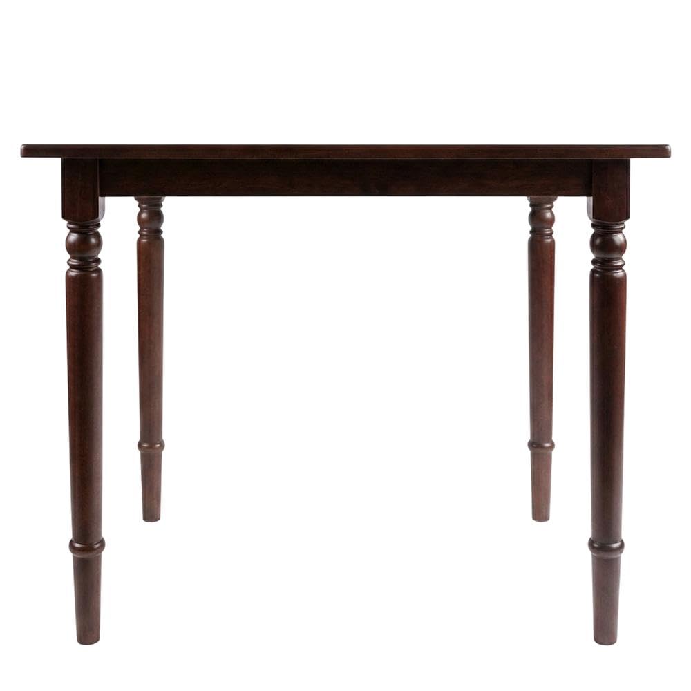 Walnut Small Square Dining Table - Solid Wood Kitchen Table for Compact Spaces - Elegant Square Table s, Kitchens, or