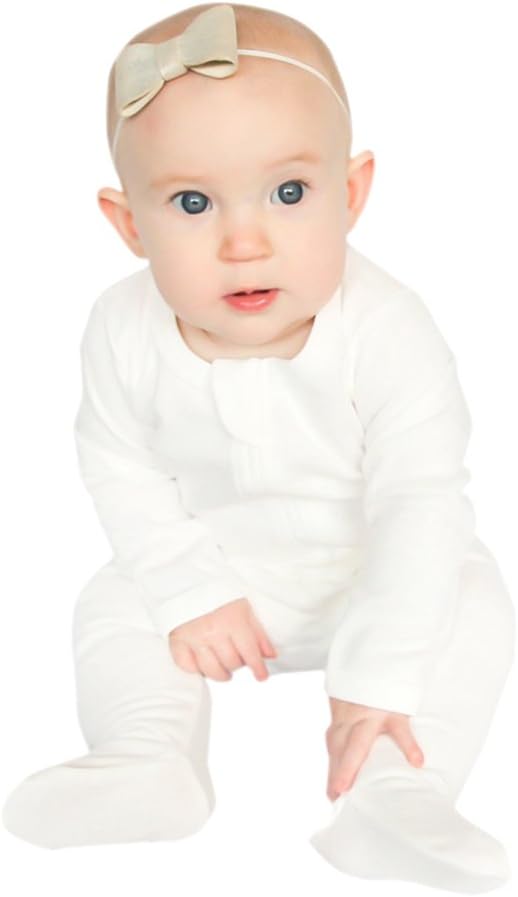 Baby Footed Pajamas, Organic Cotton Zip Sleeper, Long Sleeve