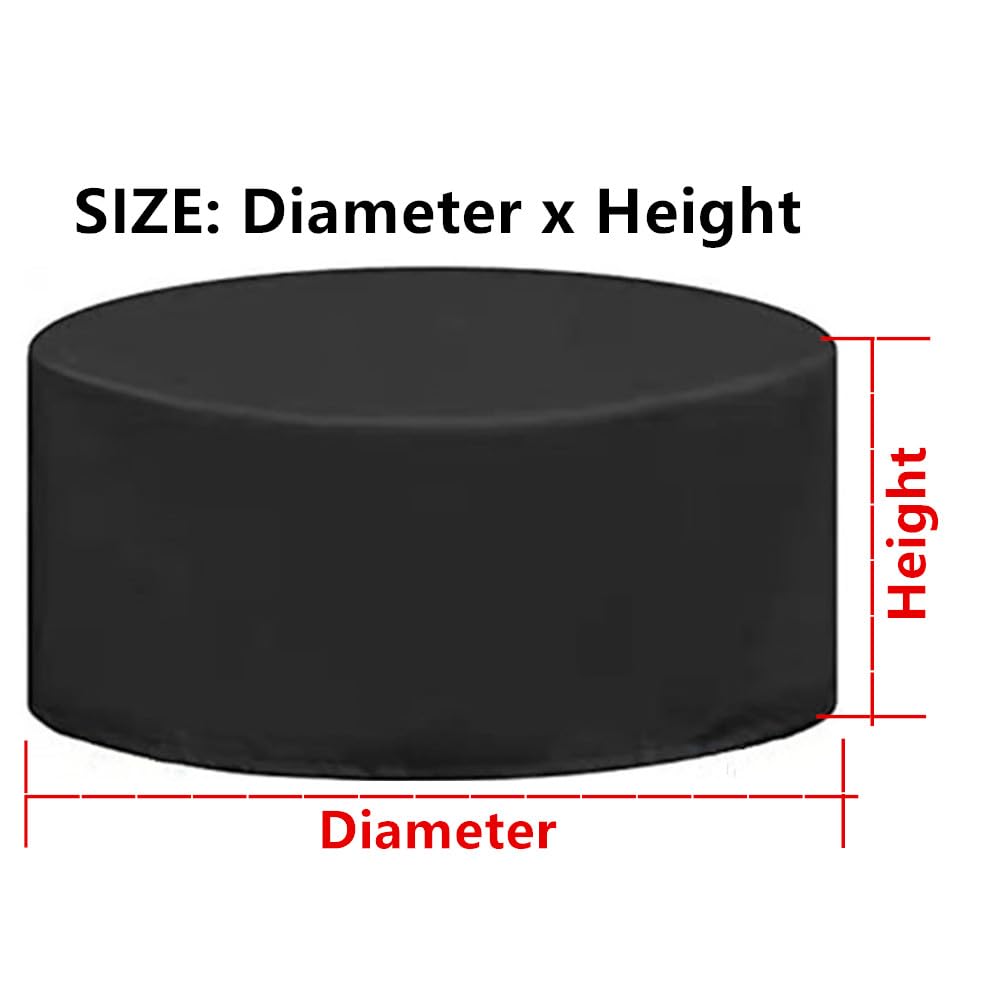 Covers Round 98 x 28 Inch, Outdoor Furniture Cover Waterproof, Outdoor Table Cover Chair and Sofa Covers