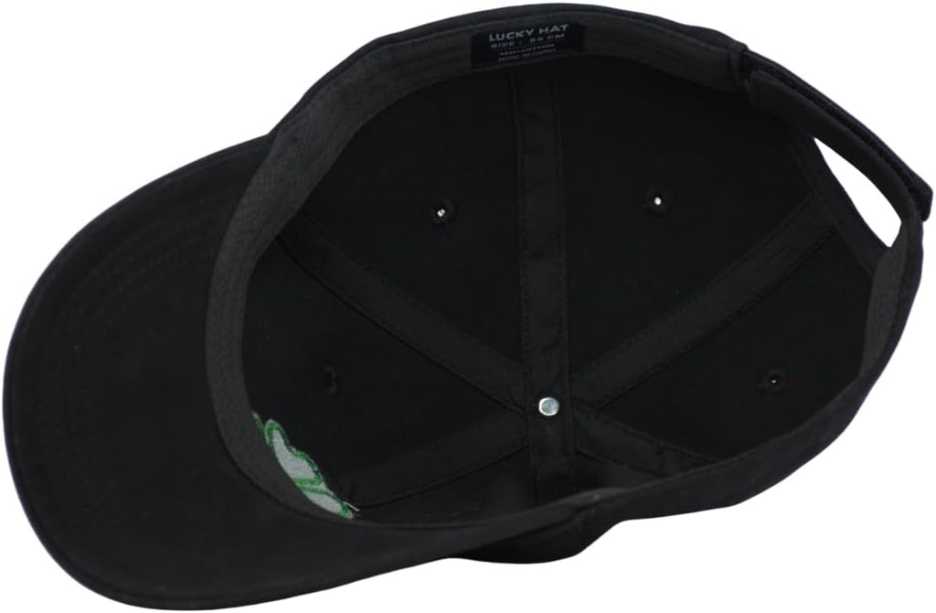 Kids Baseball Cap with Embroidered Lucky Clover - Adjustable Boys Girls Golf Hat, Ideal Gifts for Toddler, Kids