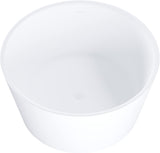 Dowell 078 48" Round Luxury Stone Resin Solid Surface Freestanding Bathtub White Modern-Roud 48"