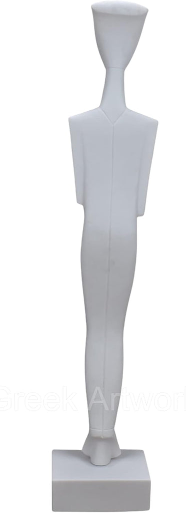 Cycladic Art Figurine Idol Greek Cast Marble Statue Sculpture Museum Copy 36.6in