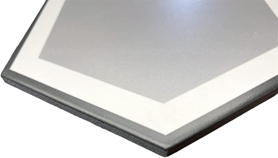 9 Inch Hexagon Satin 9x10 Porcelain Floor Wall Tile Backsplash Shower, Accent Decor, Fireplace, Flooring (6.89 Square