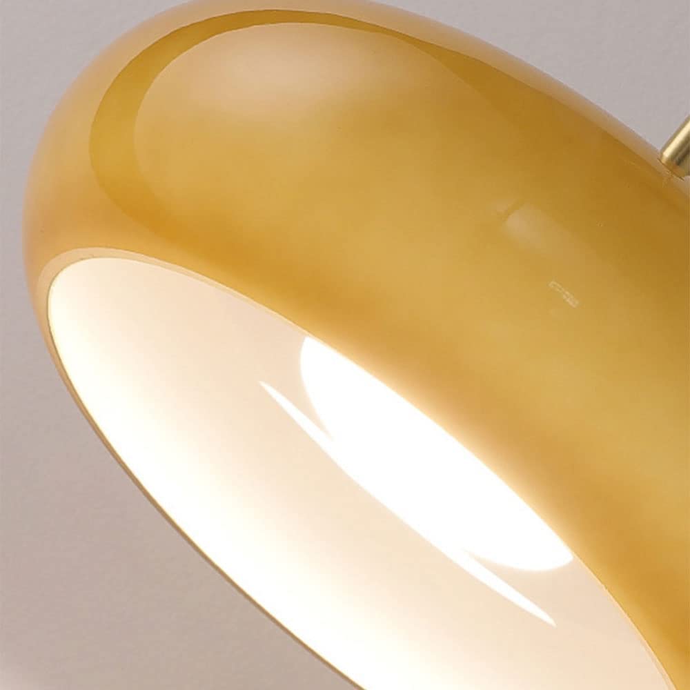 Nordic Vintage Ceiling Light Fixture Denmark Mid Century Modern Nostalgia Semi Flush Mount Ceiling Light with Orange