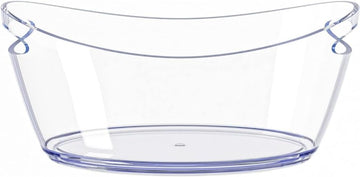 Ice Buckets for Parties, 5.5 Liter Large Clear Acrylic Food Grade Ice Bucket, Mimosa Bar Supplies Beverage Tub