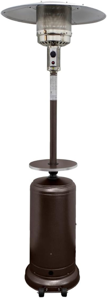 Bronze 48000 BTU Steel Propane Cylindrical Pole Standing Patio Heater