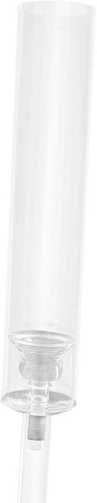 3 Arms Clear Acrylic Candlesticks Holder 6PCS 29.92" Tall Candelabra Candle Holder, Weddings, Receptions, Birthdays