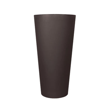 Cosmopolitan Tall Round Garden Planter, 26", Espresso