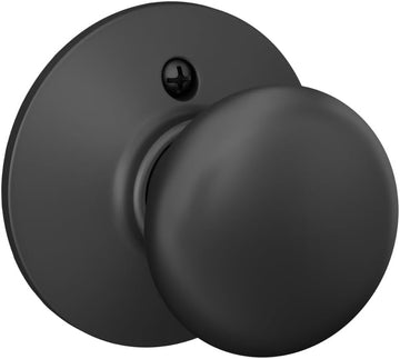 Plymouth Door Knob, One Sided Non-Turning Dummy Door Handle, Matte Black
