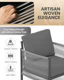 Aluminum Outdoor Patio Furniture Set | Charcoal for Backyard, Garden & Porch