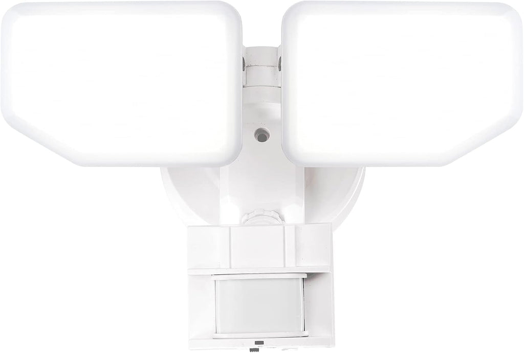 30W LED Motion Sensor Security Light Outdoor, 2 Head Adjustable, 180 Degree, 2600 LM, 5100 K, ETL Water Resistant