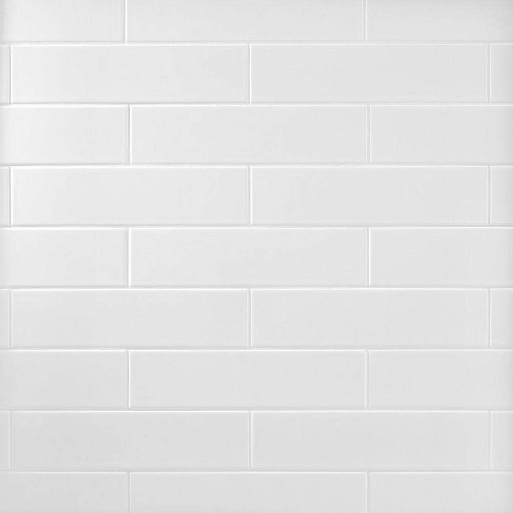 White 3x12 Matte Ceramic Subway Tile Backsplash Bathroom Wall Shower Accent - 12.5 Sqft Box (50 Pieces)