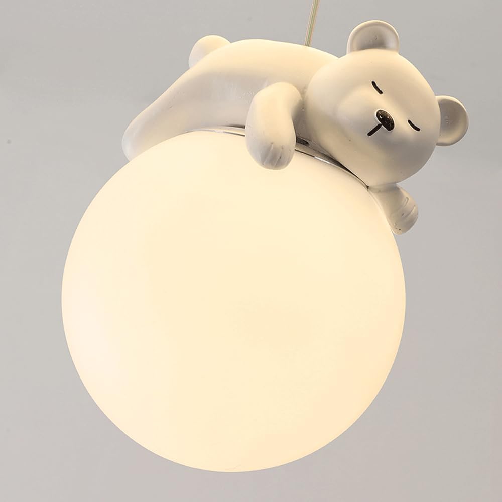 Cloud Ceiling Lights Cartoon Bear Rabbit Nordic Modern LED Ceiling Light Flush Mount White Kids Ceiling Light Round