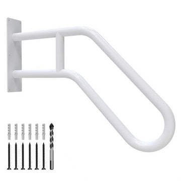 Handrails for Outdoor Steps Wall Mount, Railings for 1-3 Steps, U-Shaped Handrail with Powder Coated Finish, Stair