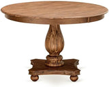 FE2-0N-TP Ferris Modern Dining Table - a Round Kitchen Table Top with Pedestal Base, 48x48 Inch, Sandblasting Antique