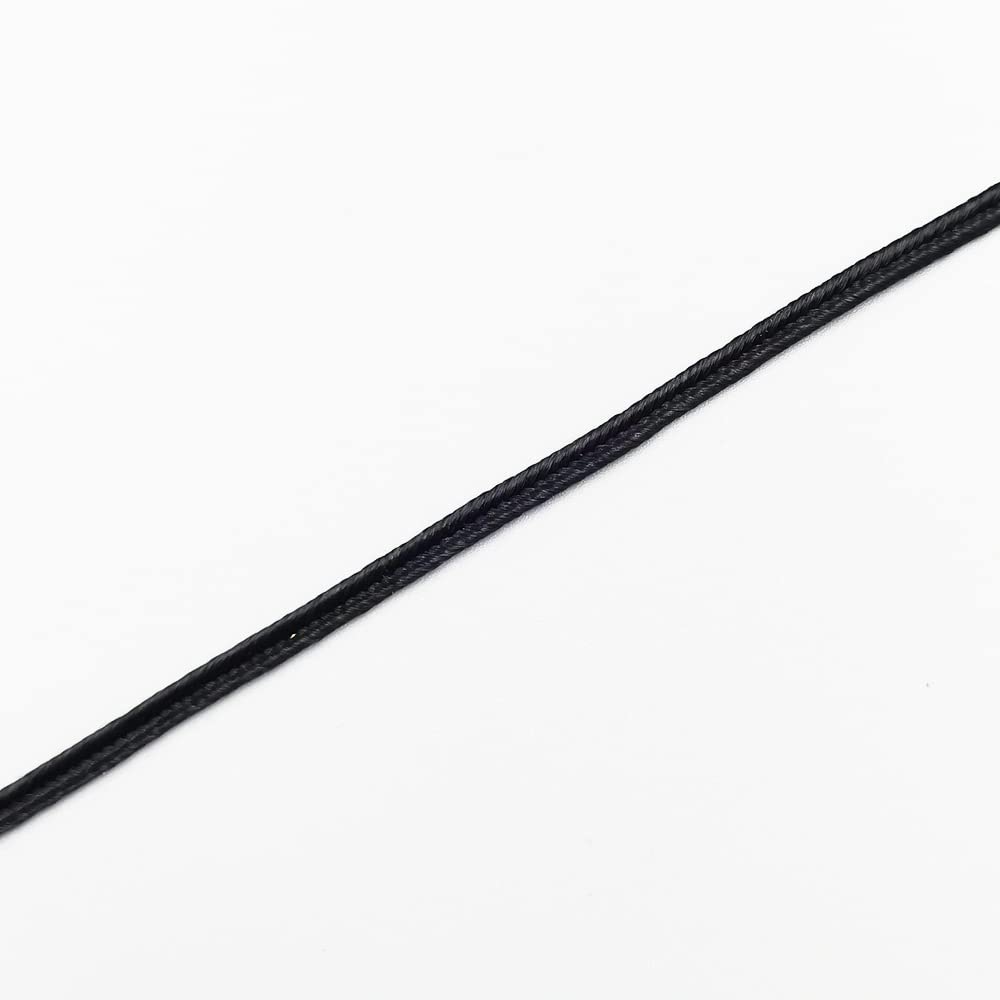 M Flat Black Soutache Braid Cord Trim 30yds Spool - 3m