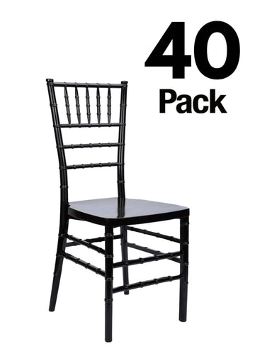 40 Chair Pack Heavy-Duty Resin Ballroom Chair