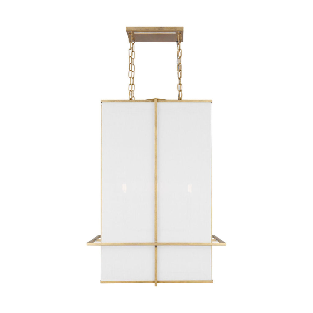 4-Light Wood Dimmable Square / Rectangle Chandelier