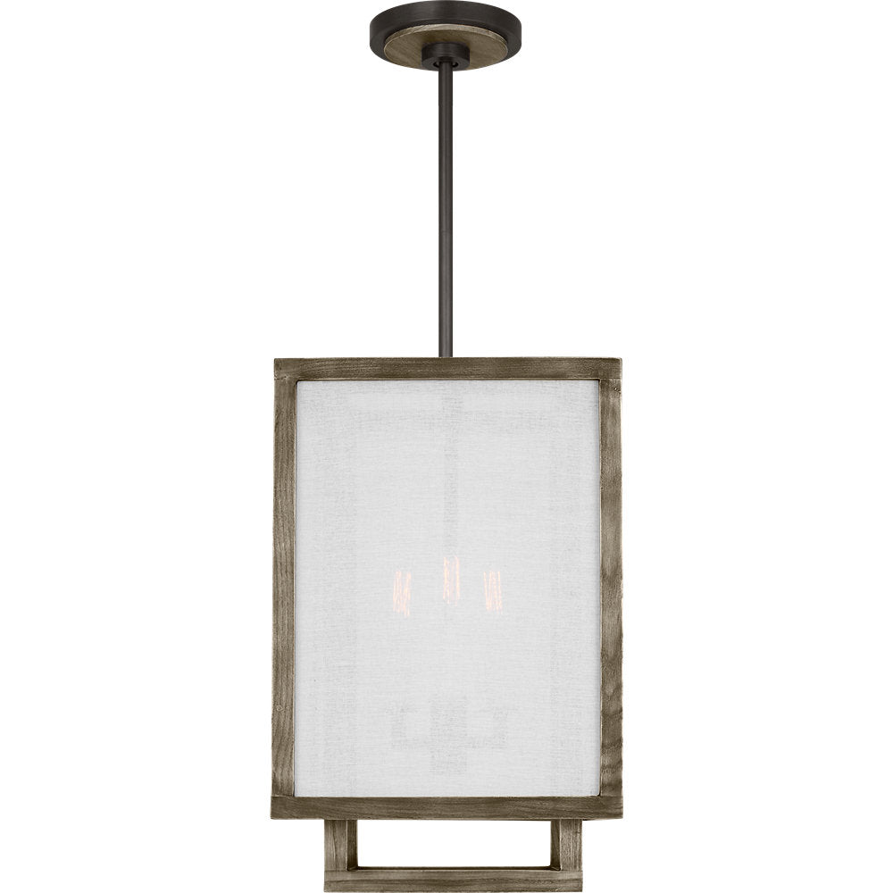 4-Light Dimmable Lantern Square / Rectangle Chandelier