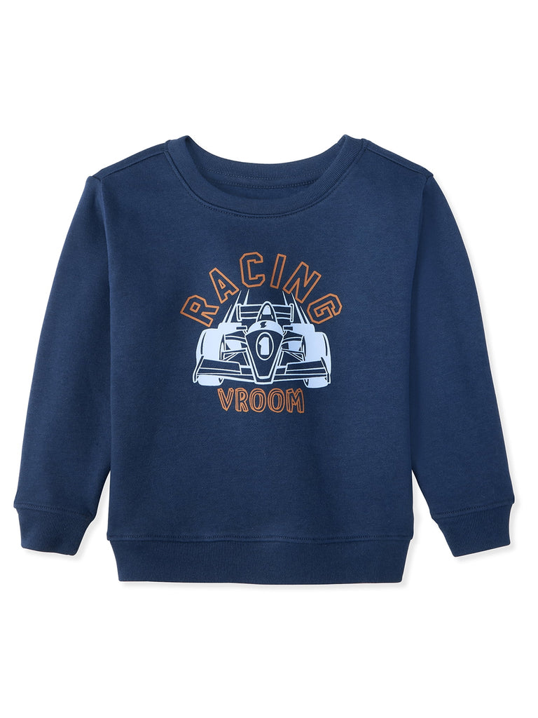 Baby & Toddler Boy Cotton 2-Piece Set, Fleece Crewneck & Pull-On Joggers