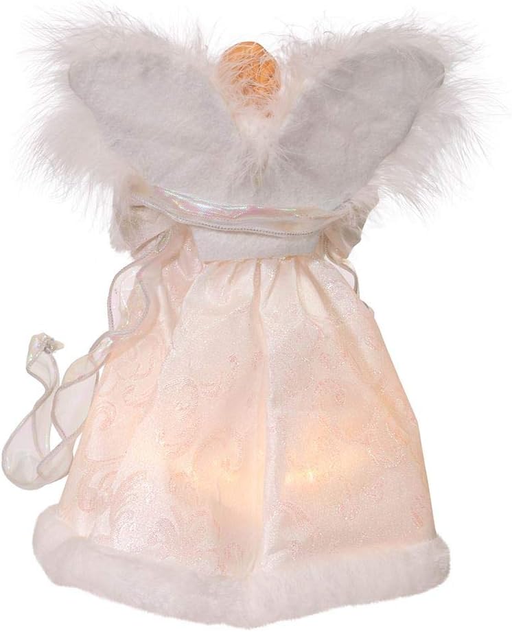 10-Inch UL 10-Light White Angel Treetop