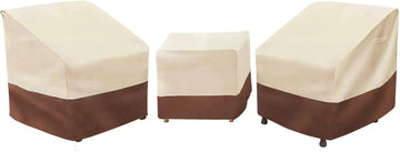 Patio Furniture Covers Set, 3 Piece Outdoor Furniture Cover Waterproof, 600D Heavy Duty Lawn Furniture Covers Set