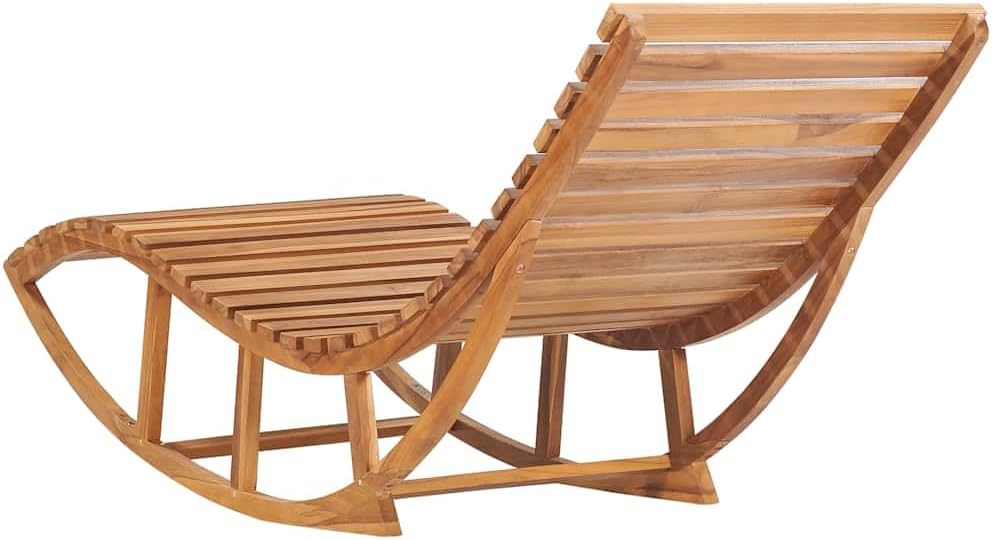 Sun Lounger Beige with Natural Fine Sanded Teak Hardwood and 100% Polyester Cushion, 4-Piece Outdoor Furniture Set