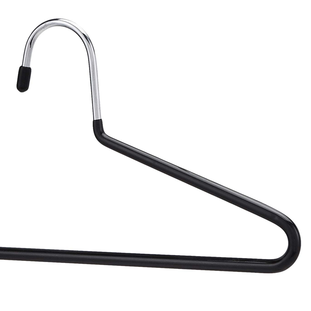 Basics Non-Slip Trouser/Slack Hangers, Pants Closet Organizer with Easy Slide Design, Metal with Rubber Coating