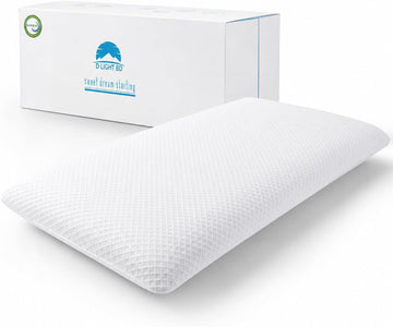 BD Slim 2.7" Stomach Sleeping Memory Foam Pillow-Thin, Flat, Soft Yet Supportative for Belly, Back& Stomach Sleepers