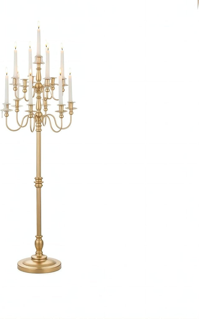 Floor Candelabra Tall 13 Arms Candle Holdersandlestick for Taper Candle and Floral Centerpiece Stand Wedding Event