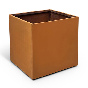 Corten Steel Planter Box 26 Inch, Metal Square Planters