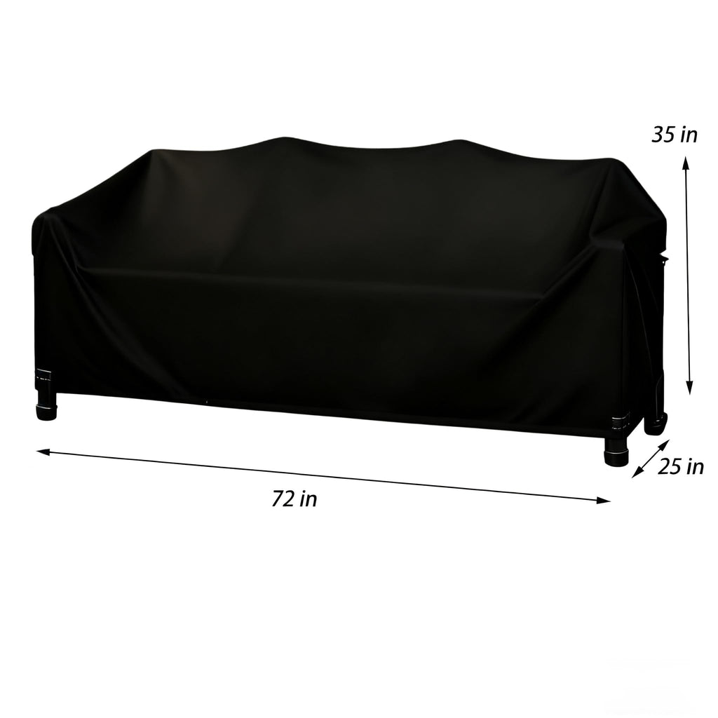 Patio Bench Loveseat Cover, 75x26x35inch Premium Heavy Duty Waterproof Outdoor Furniture Protection Cover