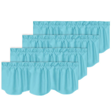 Blackout Valances for Window Living Room, Farmhouse Style Kitchen Valances Curtains for Small Window Rod Pocket