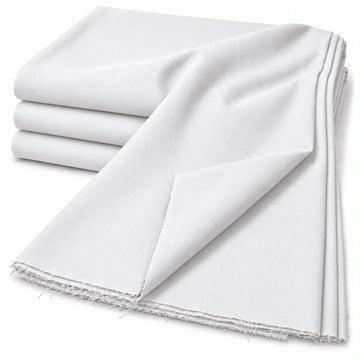 Designz 60" Wide Premium 100% Cotton Fabric by The Yard - Soft Breathable Material for Sewing & Crafting - White