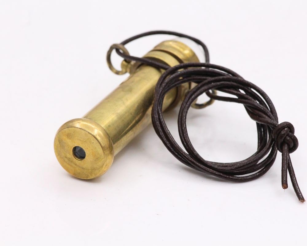 Teleidoscope Brass Kaleidoscope, Pendent Style Pocket Scope Neckalce, A Unique Gift to Christmas and Thanksgiving