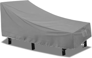 Patio Chaise Lounge Cover Outdoor Lounge Chair Covers Waterproof | Heavy Duty Lawn Pool Furniture Covers, UV