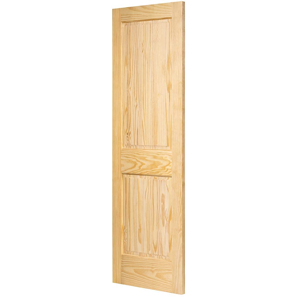 2-Panel Solid Pine Unfinished Interior Door Slab (28x80)
