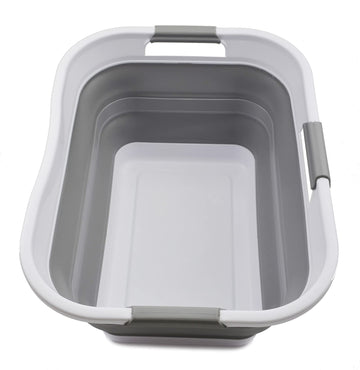 30L (8 gallon) Collapsible Plastic Laundry Basket - Foldable Pop Up Storage Container/Organizer - Space Saving