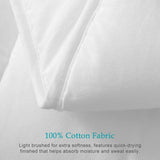 100% Cotton Cover Down Alternative Comforter King- Cloud Bed Comforter for All Season, Breathable Wh