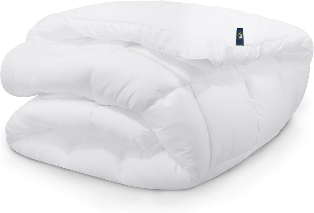 Down Illusion Soft Hypoallergenic 2 inch Pillowtop Simple Fit Mattress Topper, Queen, White | Plush two-inch