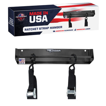 Tie Down Hanger Rack Storage Holder - Made in USA - Race Car Enclosed Trailer Shop - Ratchet Strap Organizer