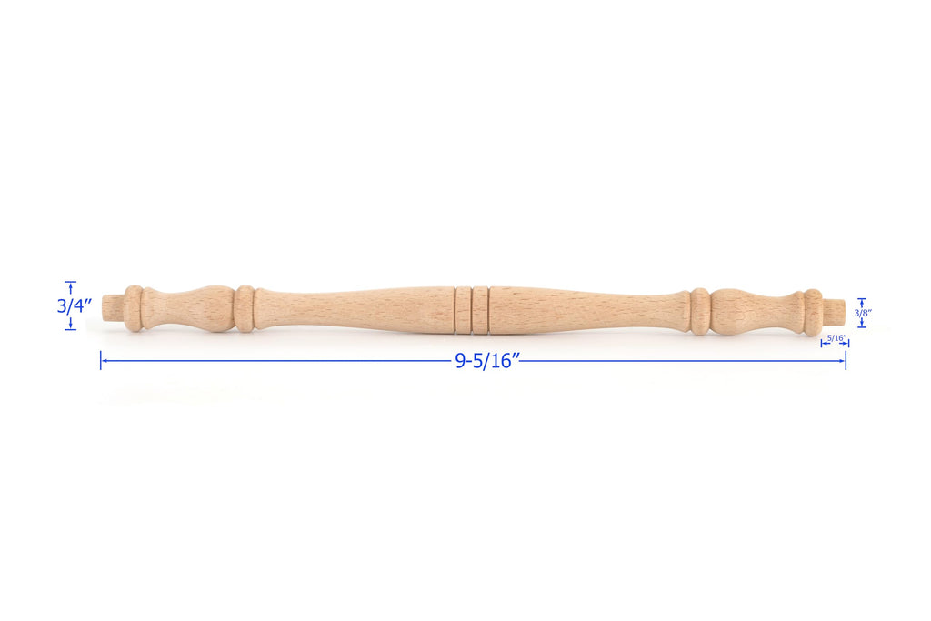 Wooden Baluster Spindles 9-5/16", Pack of 25 Solid Beech Wood for Crafts, Furniture Woodworking, Sturdy Stair Spindles
